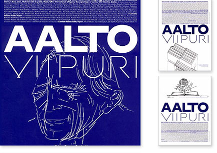 Aalto Viipuri - details of the book cover and the ads campaign