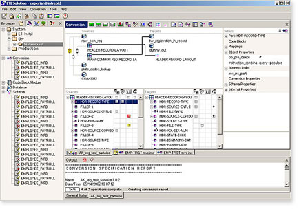 software interface design for ETI Solution