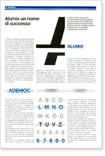Gruppo Alumix corporate newsletter design 1