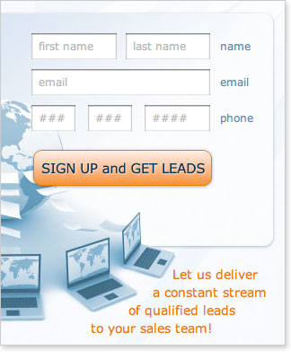 Detail of the Supplier sign up page